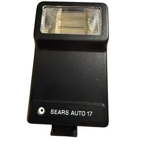 Sears Vintage Auto 17 Electronic Camera Flash Model 330.80160, Hot Shoe Mount